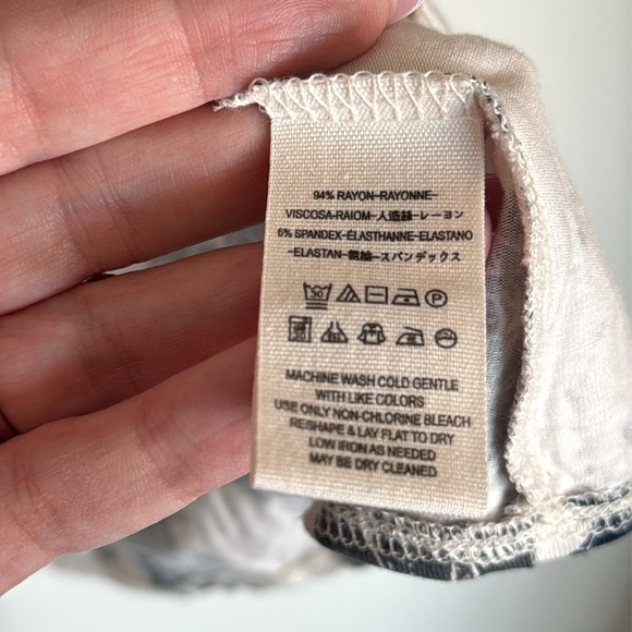 Free People Glenside Printed Peasant Top Size Medium - Picture 7 of 8